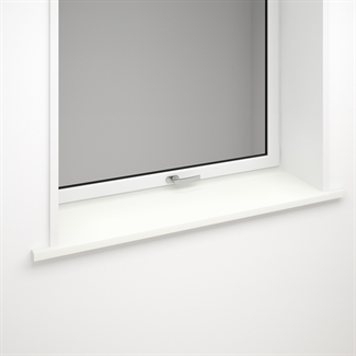 Weiße Fensterbank aus Laminat mit optionaler Vorderkante 3096